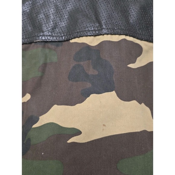 Chopper Kings California Mens Camo Leather Vest Size Meduim- Flaws - Picture 9 of 9